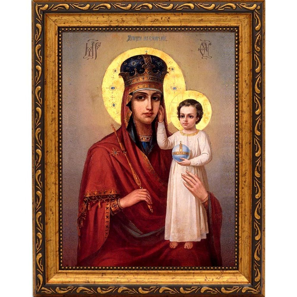 Призри На Смирение. Икона Божьей Матери на холсте.