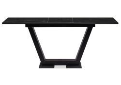 Стол на тумбе Иматра 140х80х76 черный мрамор / черный кварц