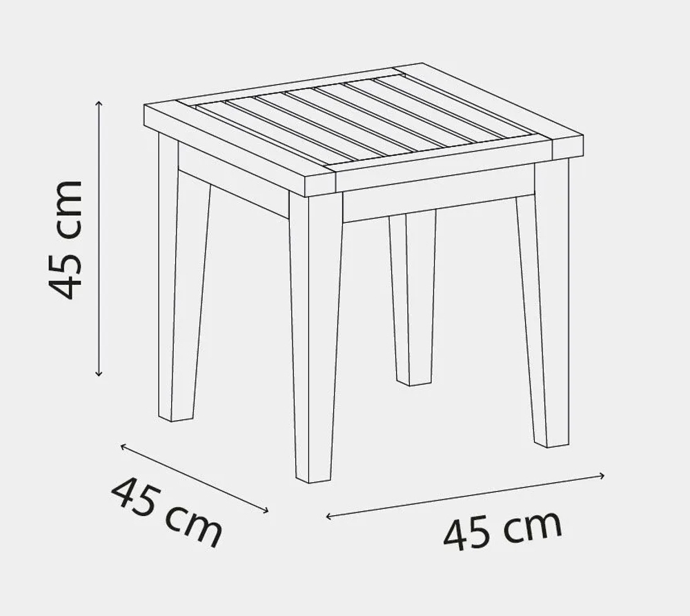 Столик деревянный кофейный Tagliamento Side Table 45