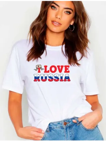 Футболка I Love Russia