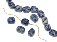 Бусины из содалита 13х18мм (1 штука)
