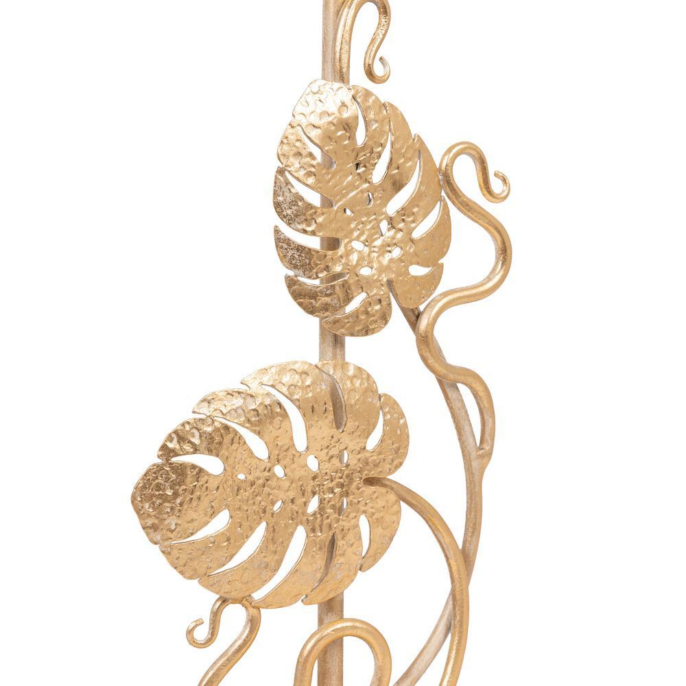 Настольная лампа Monstera Deliciosa (Монстера) Айвори Мраморное золото с абажуром Vintage Черный