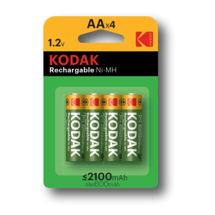 Аккумуляторы NiMH (никель-металлгидридные) Kodak HR6-4BL 2100mAh [KAAHRP-4]