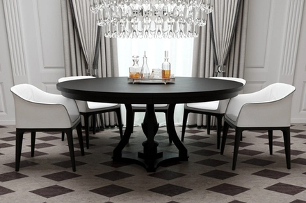 Стол круглый Алабама шпон