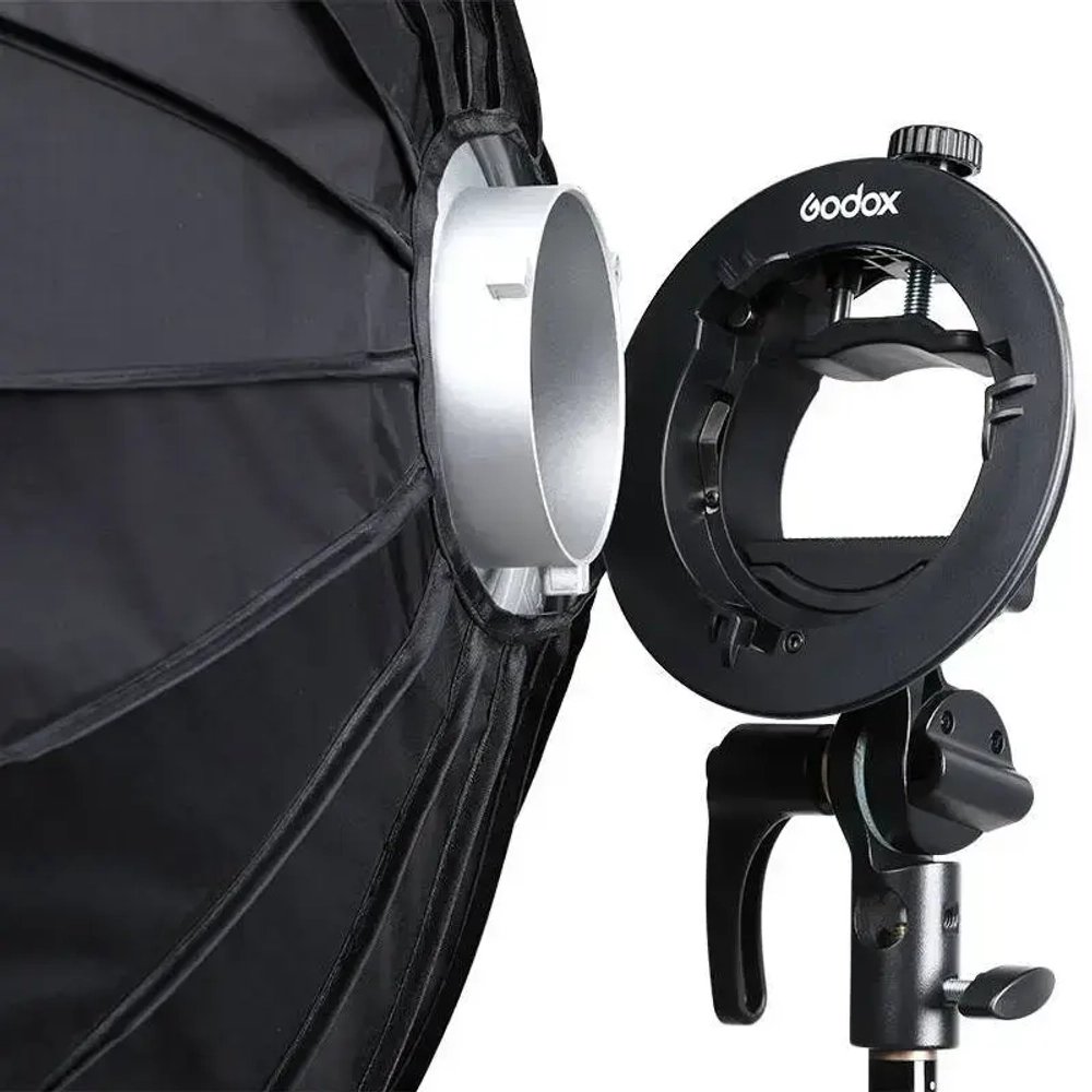Софтбокс Godox SGGV6060 для накамерных вспышек (с сотами и адаптером S2)
