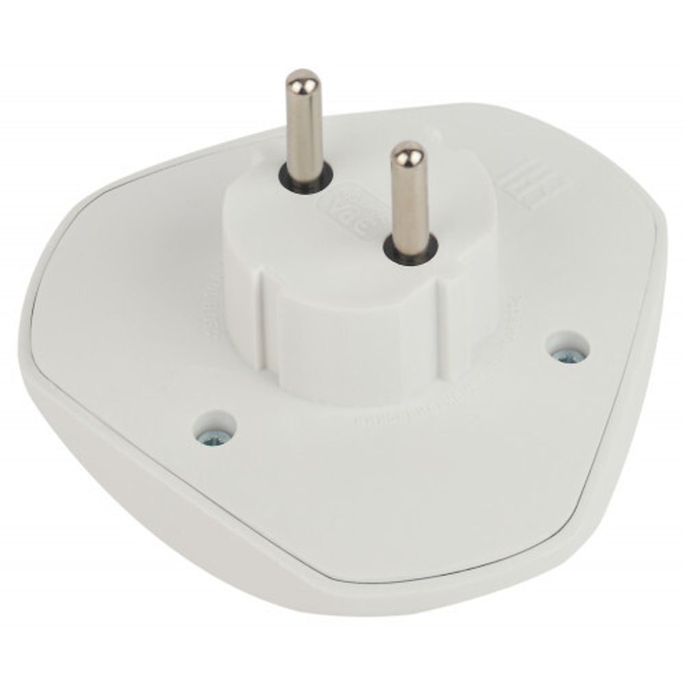 Разветвитель электрический ЭРА SPx-3-W на 3 розетки без заземления 10А белый