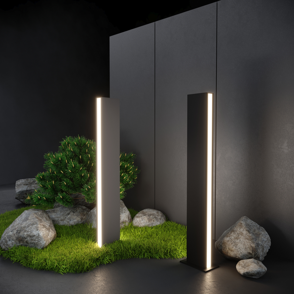 Ландшафтный светодиодный светильник 1538 TECHNO LED чёрный