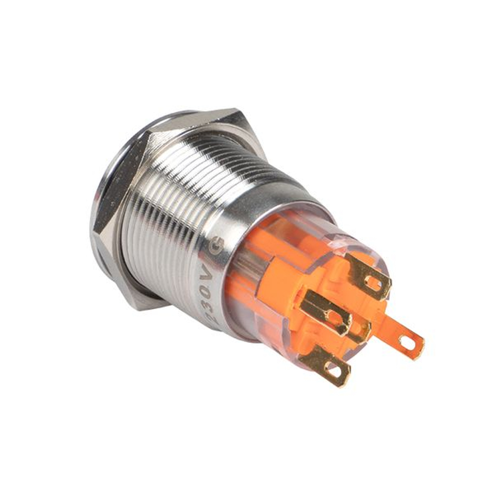 Кнопка S-Pro67 19 мм с фикс. с зеленой подсв. 230В EKF PROxima (20.00 шт.)