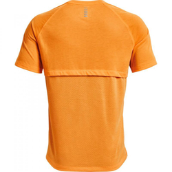 Мужская теннисная футболка Under Armour Men's Streaker Run Short Sleeve - omega orange/reflective