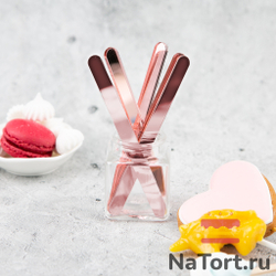 Палочки акриловые для эскимо 11 см, 50 шт (розовое золото)