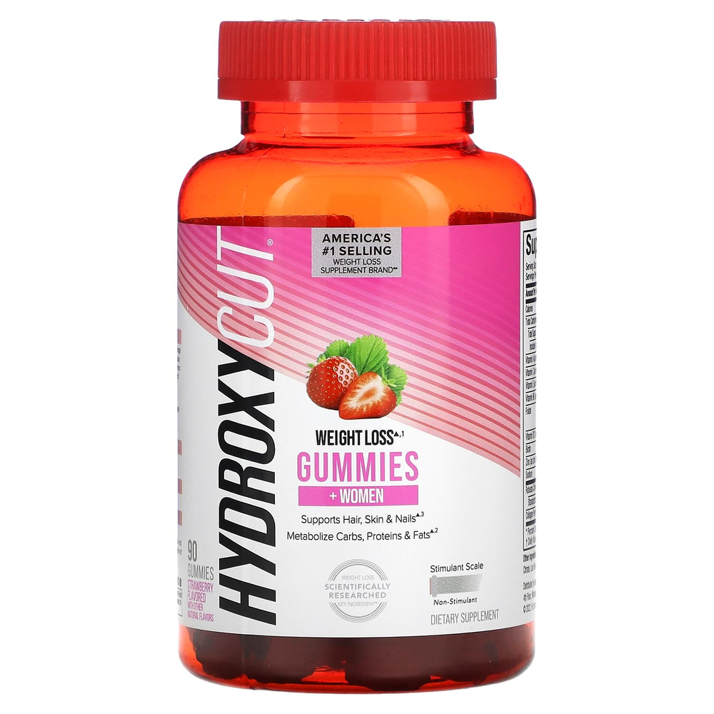 Hydroxycut, Жевательные мармеладки для женщин и с клубникой, 90 жевательных таблеток