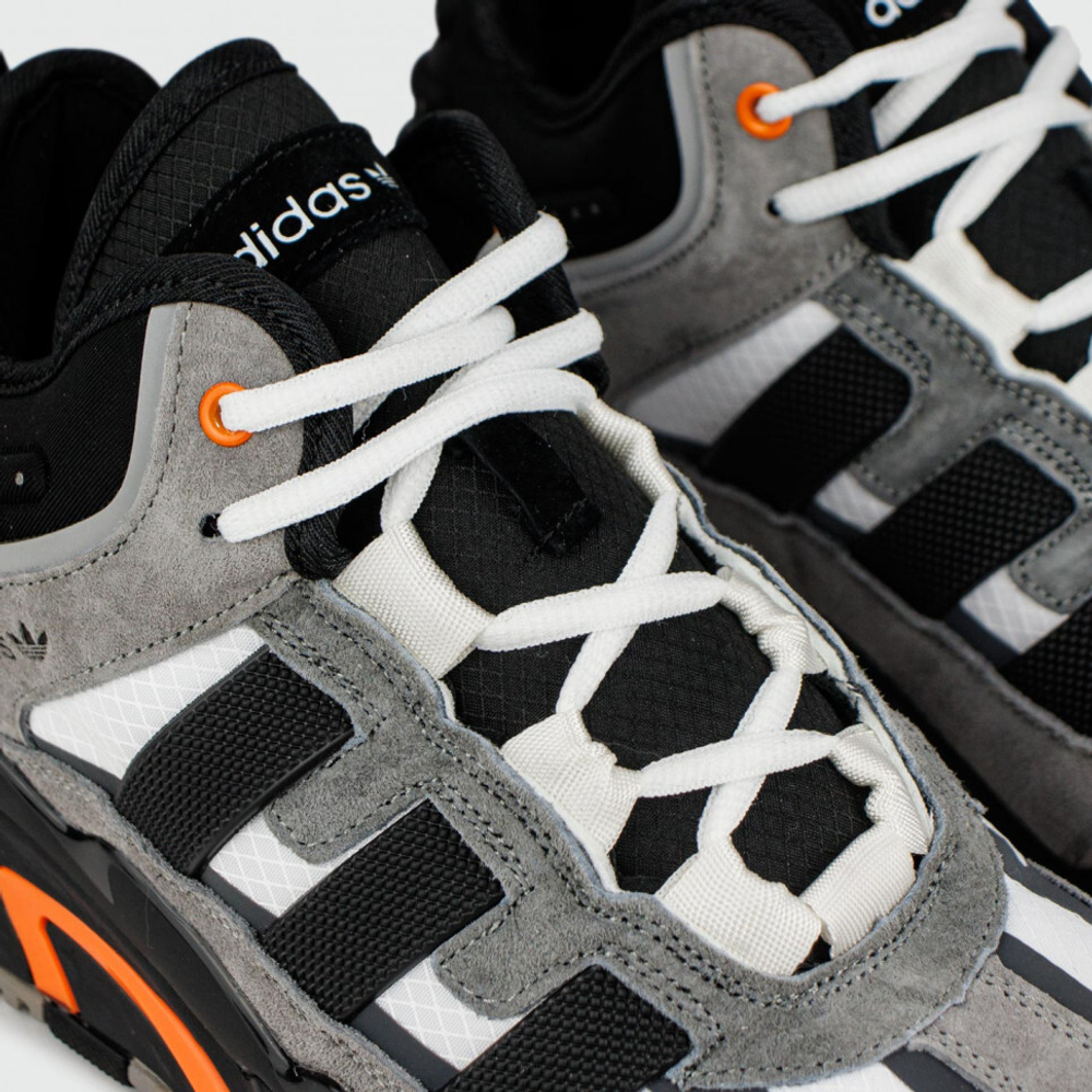 кроссовки Adidas Niteball Grey / Black / Orange Winter