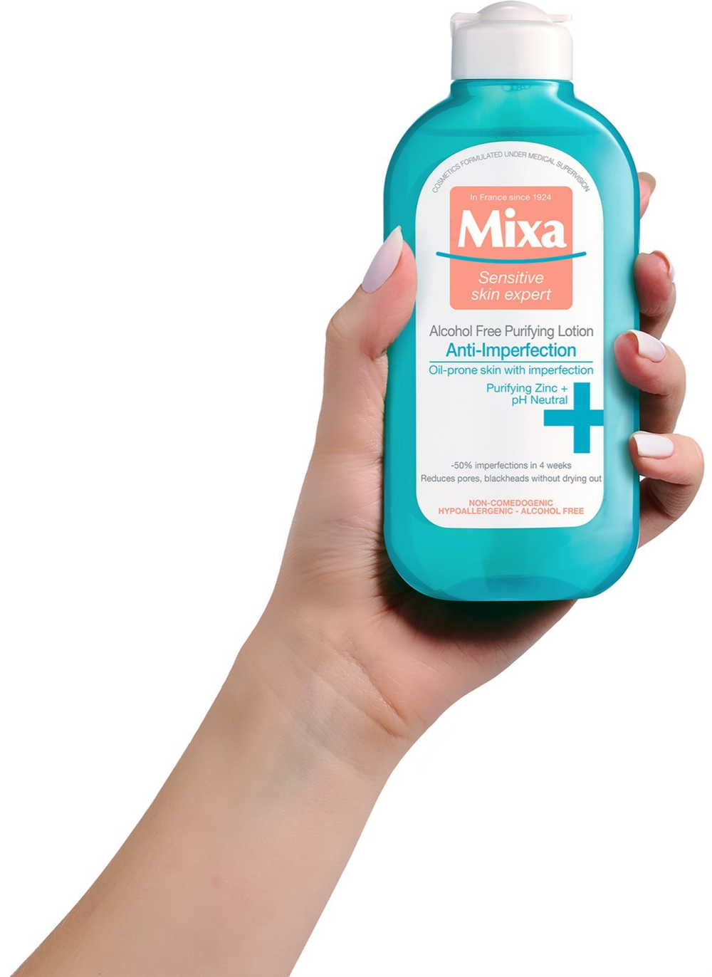 MIXA Anti-Imperfection - очищающая вода для лица без спирта /   200  ml  / GTIN 3600550752458