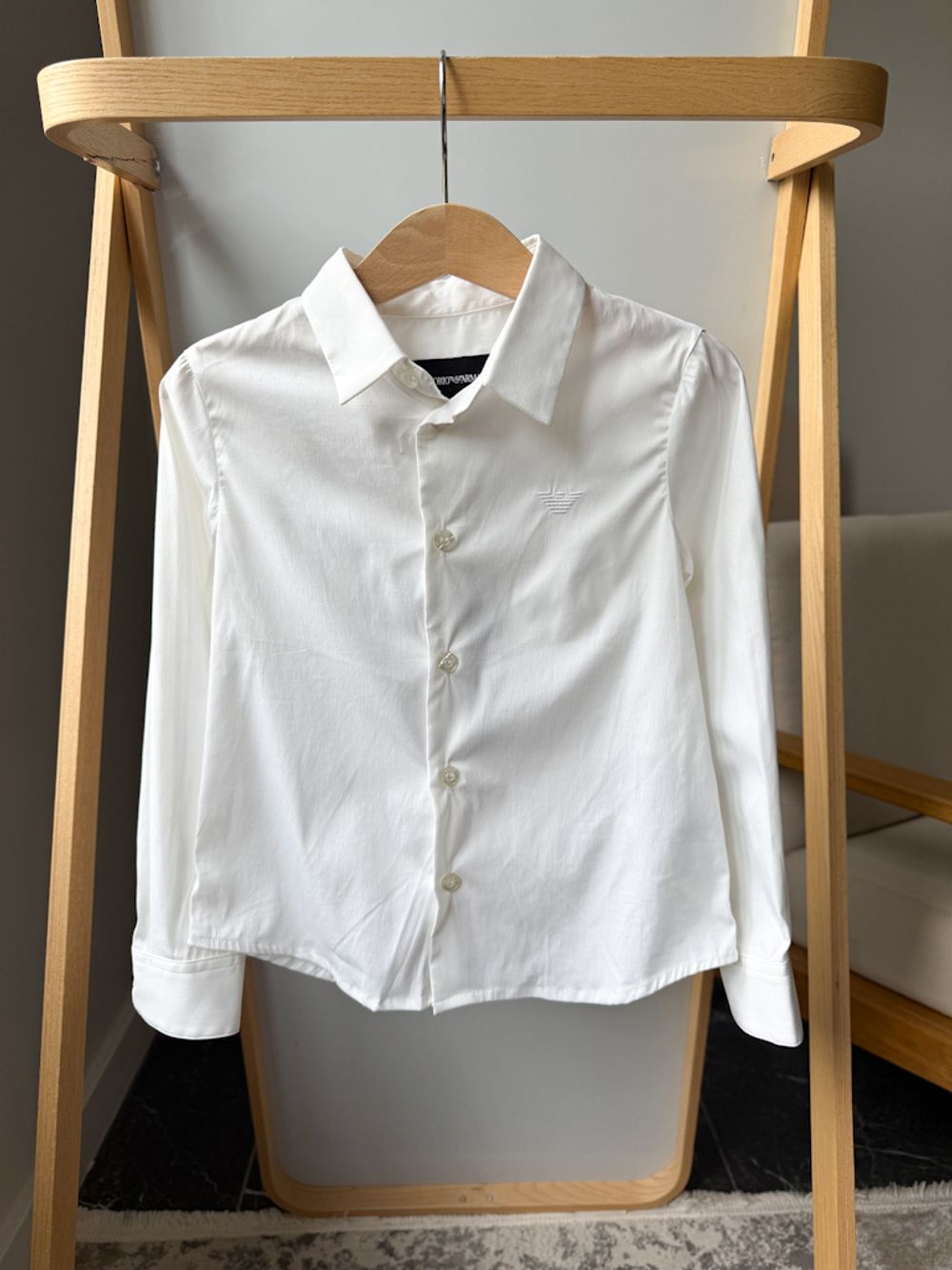 Новая хлопковая рубашка Emporio Armani, 104