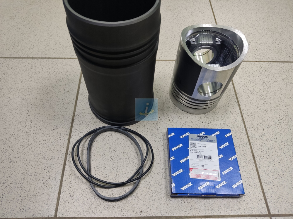 Гильза, поршень, упл. и поршневые кольца (Автодизель) 236-1004005