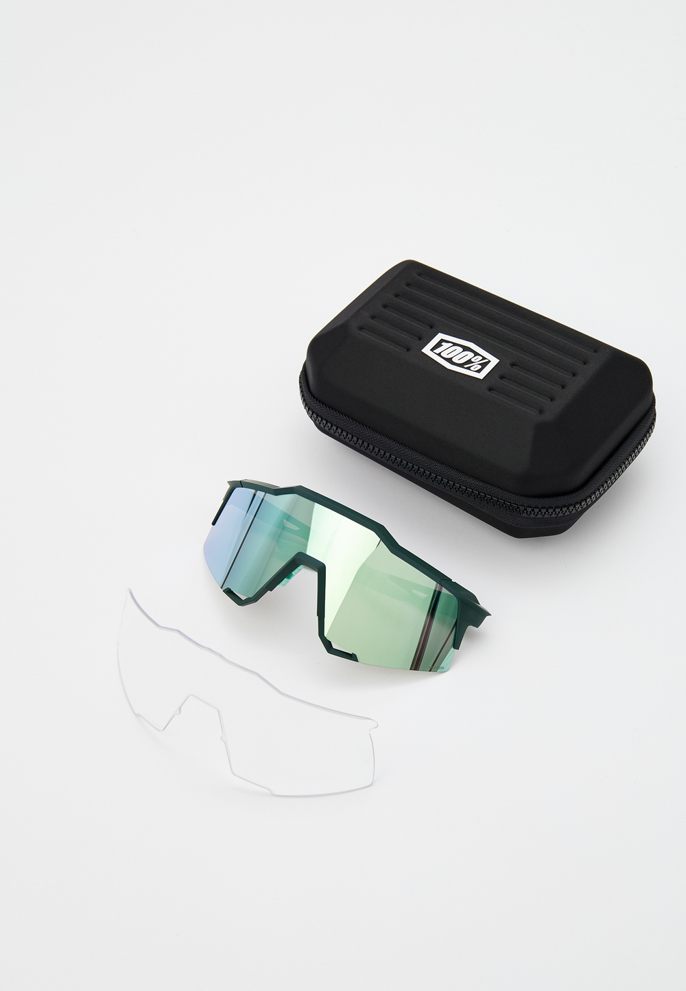 Спортивные очки с диоптриями 100% SPEEDCRAFT Soft Tact Juniper - HiPER Mint Mirror Lens