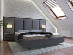 Кровать «NICOLETTA LUX DARK»