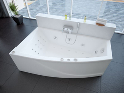Акриловая ванна Aquatek (Акватек) Оракул 180x125 L, с каркасом, с фронтальной панелью, со сливом-переливом