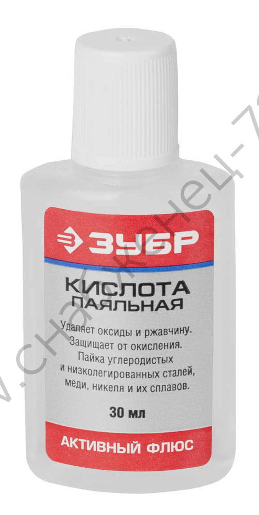 ЗУБР 30мл флюс активный, Паяльная кислота (55491-030)