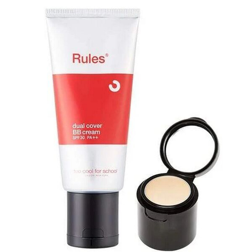Успокаивающий ВВ крем + консилер Too Cool For School Rules Dual Cover BB Cream SPF30/PA++, 50мл+1.5г