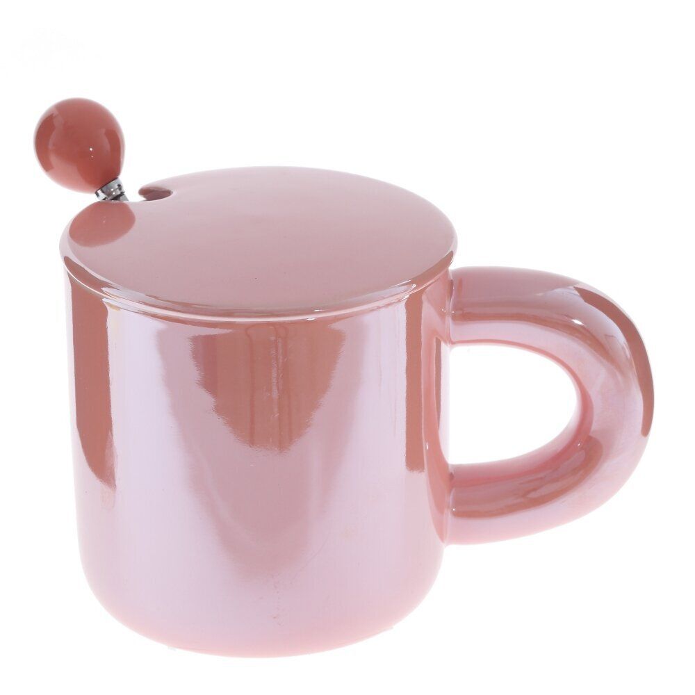 GAEM Кружка с крышкой и ложкой, 300 мл, L14 W9 H11 см, 4в.