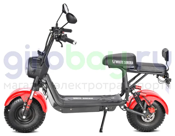 Электроскутер WHITE SIBERIA MINI R 1200w 2.0 - Красный фото 26 фото №28