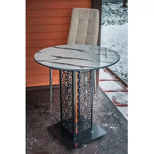 Стол с подогревом Hottable R1002 afyon marble