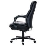 Кресло HAWASAN (ХАВАСАН) "Voyager HD-010", НАГРУЗКА до 180 кг, подножка, экокожа, черное, 532971