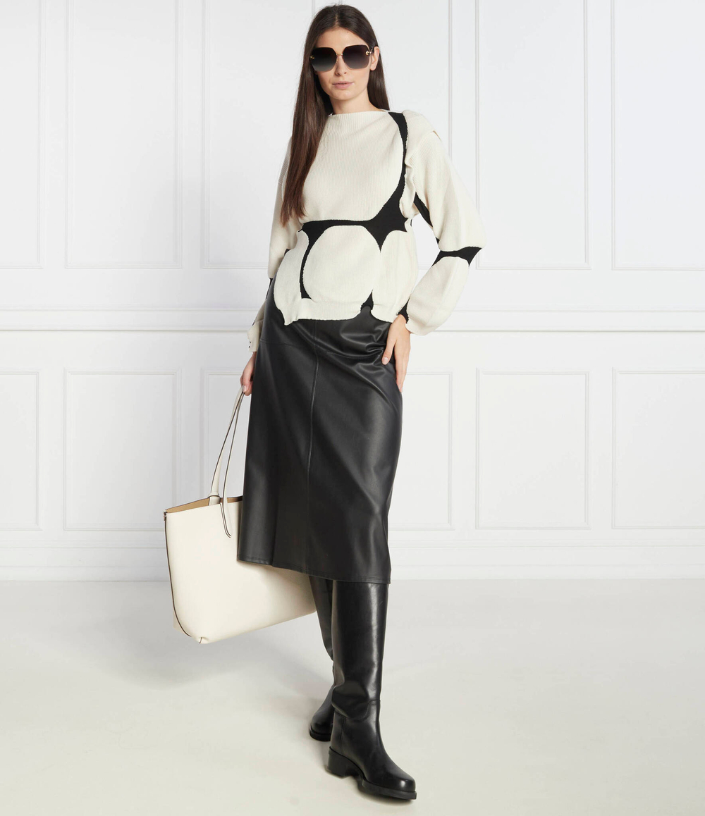 Хлопковый свитер Liviana Conti - кремовый(F3W080)