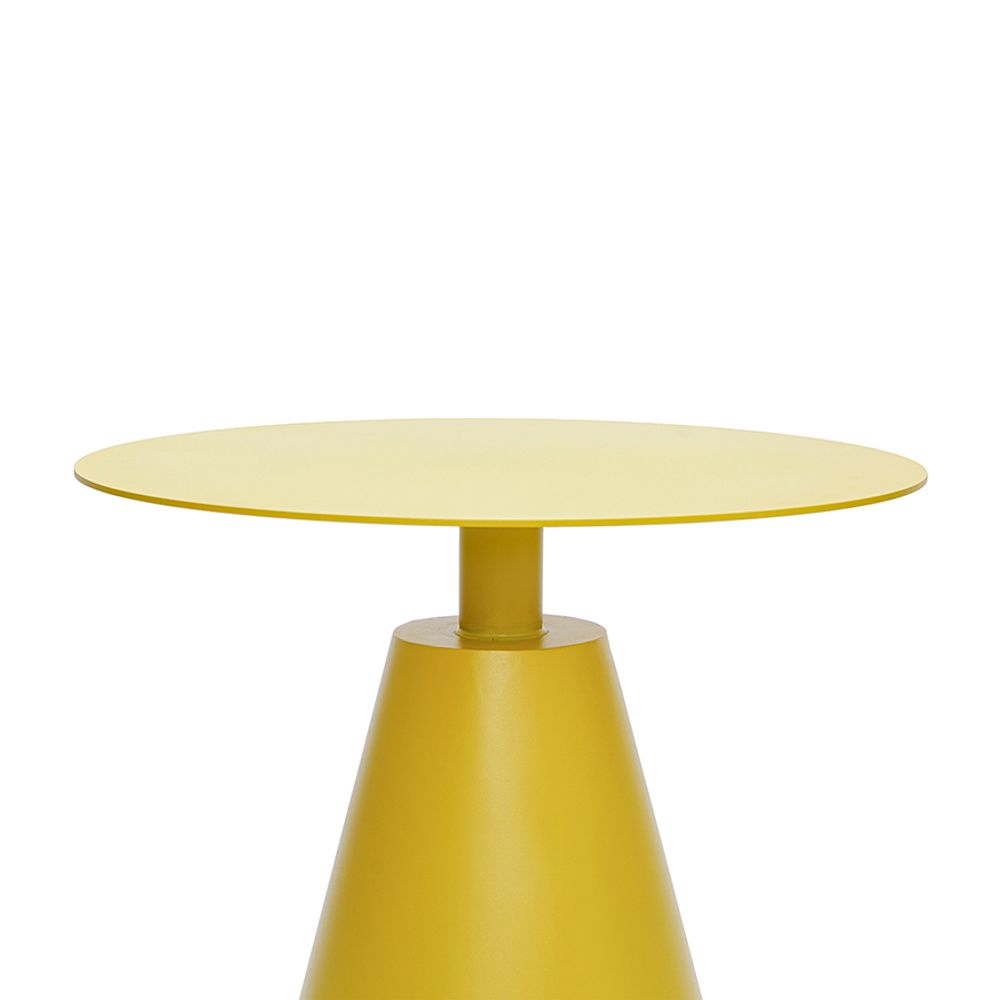 Столик кофейный Marius, Ø50 см, желтый