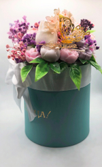 Подарочный набор из 21 цветочных свечей