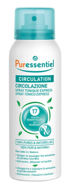 PURESSENTIEL Спрей для ног Лёгкие ноги 17 эфирных масел Puressentiel Circulation Spray Tonique Express 17 Huiles Essentielles 100 мл