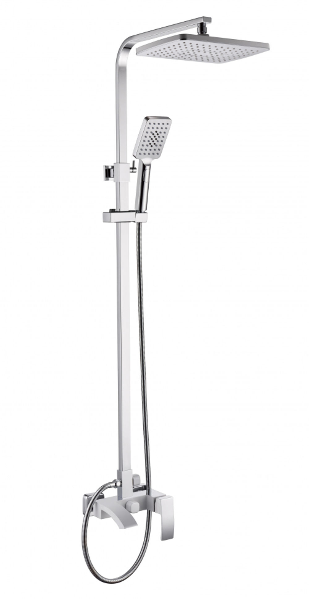 Душевая система Grocenberg GB7007 Белый хром