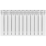 Радиатор биметаллический STOUT TITAN 500 - 12 секций (подключение боковое, цвет белый)