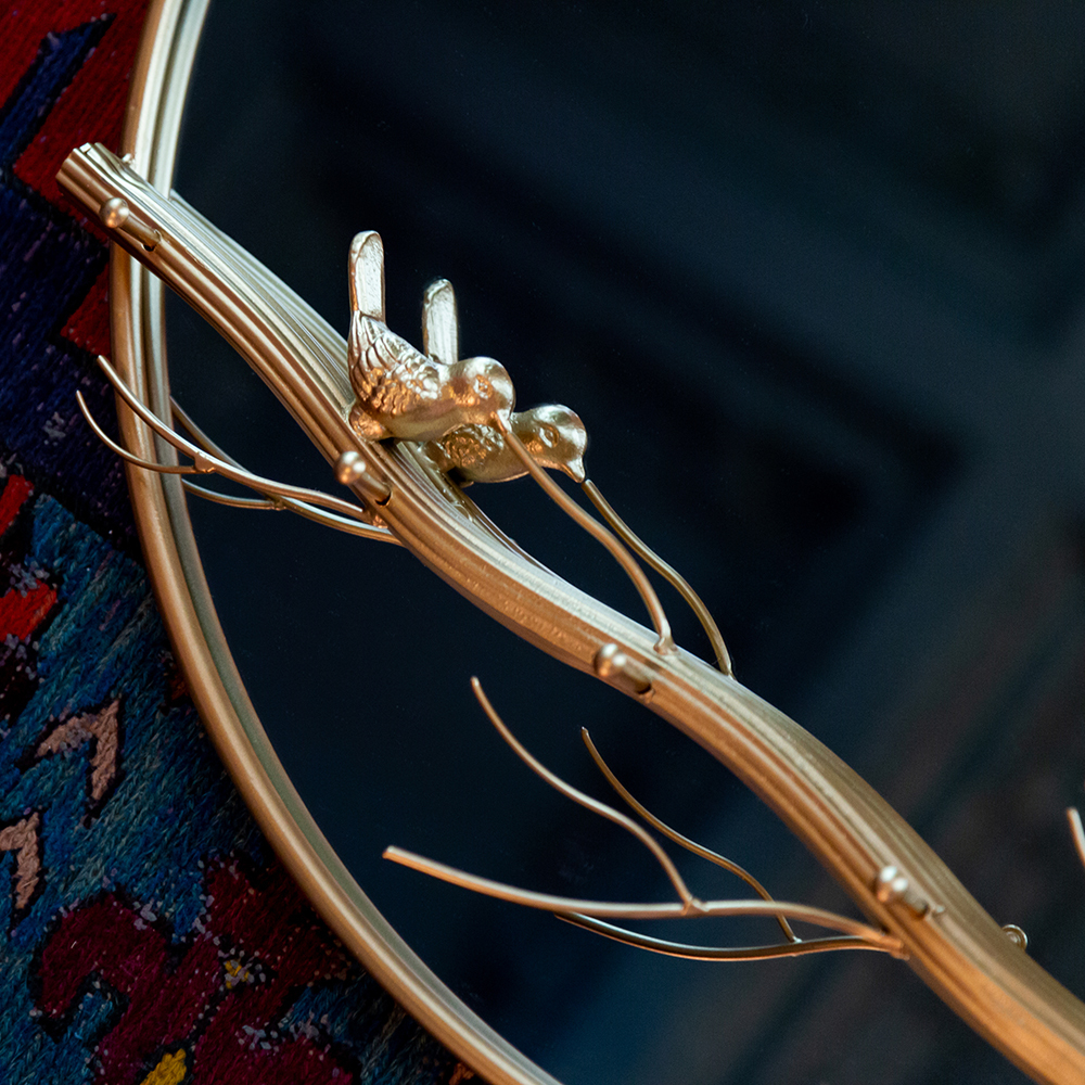 Зеркало настенное Объект мечты Багатель Голд