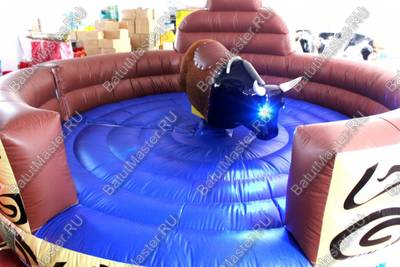 Надувной батут для аттракциона родео "Чемпион", 4*4*2.5