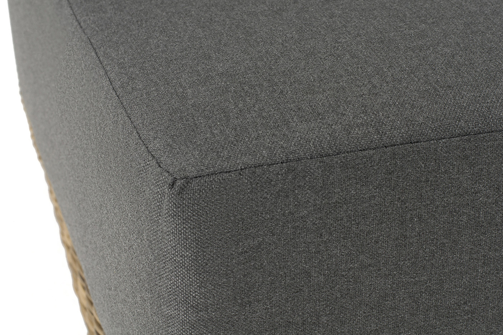 "Капри" модуль диванный угловой с подушками, цвет соломенный