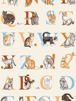 Постельное белье Сказка "Алфавит" 1,5-сп Наволочка 50х70 см 1 шт Простынь на резинке 90х200 см Пододеяльник 145х215 см, перкаль