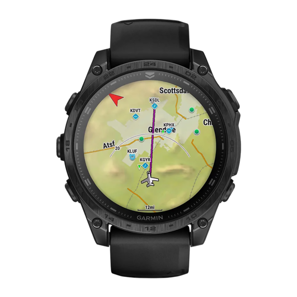 Спортивные часы Garmin tactix 8, 47 мм, AMOLED, силиконовый ремешок цвета чёрный/«серая галька» Безель из титана, AMOLED-дисплей с сапфировым стеклом. Ремешок с классической застёжкой — на запястье обхватом 125–208 мм