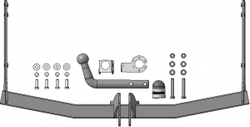 Фаркоп Motodor SKODA Octavia A5, A7, A8 (оцинк. Шар) арт.92304-A