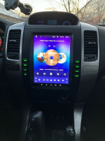 Магнитола для Toyota Land Cruiser Prado 120, Lexus GX470 (экран климата внизу) - Teyes TPRO 2 монитор 9.7" в стиле "Тесла" на Android 10, 4G SIM-слот