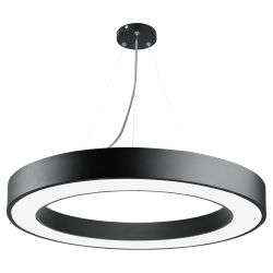 Светильник LED ЭРА Geometria SPO-134-B-40K-056 Ring 56Вт 4000К 4200Лм IP40 800*80 черный подвесной драйвер внутри | Декоративные светильники Geometria