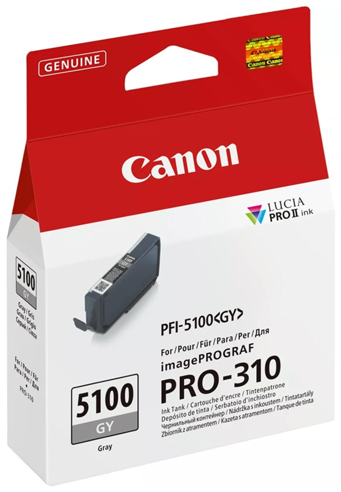 Картриджи Canon Чернильный картридж Canon PFI-5100 Grey серый