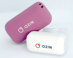 Дыхательный тренажер O2IN, для взрослых ( цвет чехла фиолетовый)