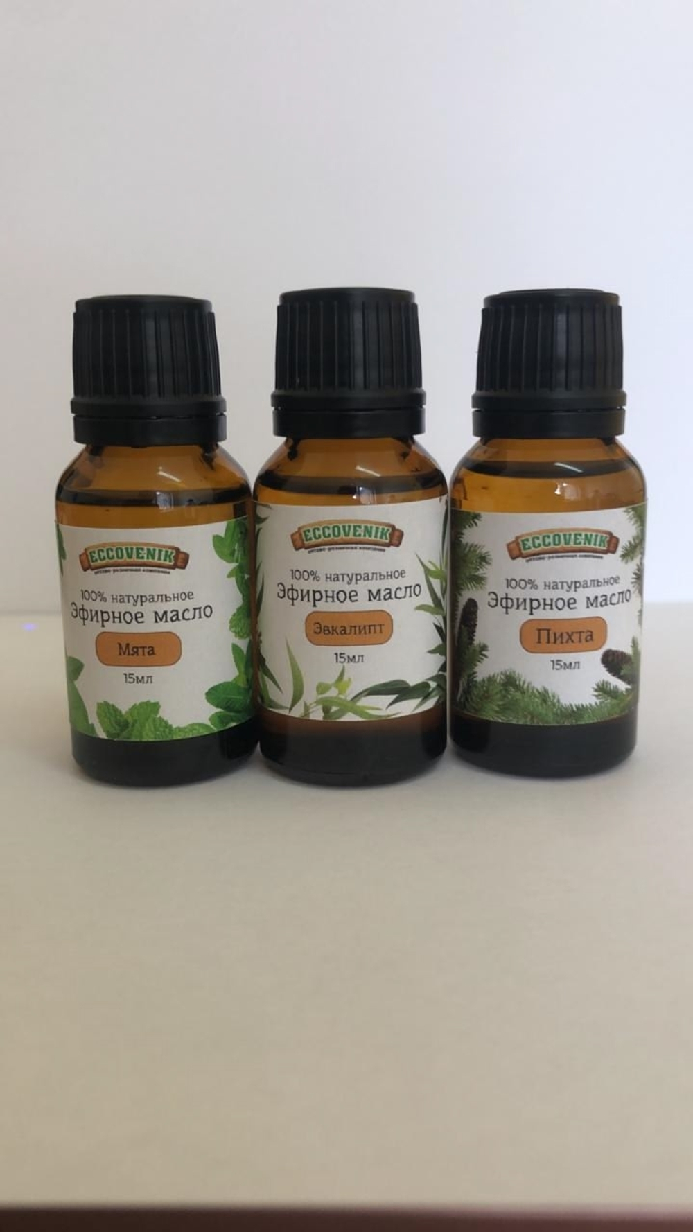 Набор Эфирных масел 3 шт. (мята, пихта , эвкалипт)