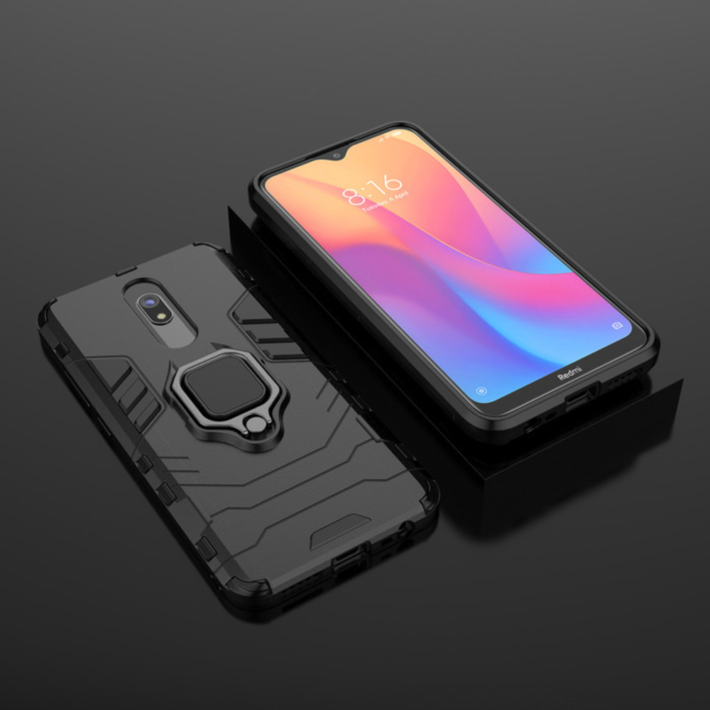 Противоударный чехол с кольцом Panther Case для Xiaomi Redmi 8 / 8A