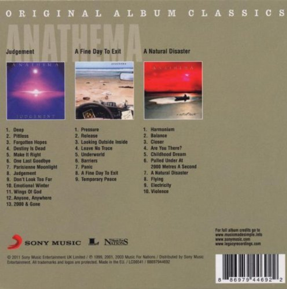 Anathema / Original Album Classics (3CD)