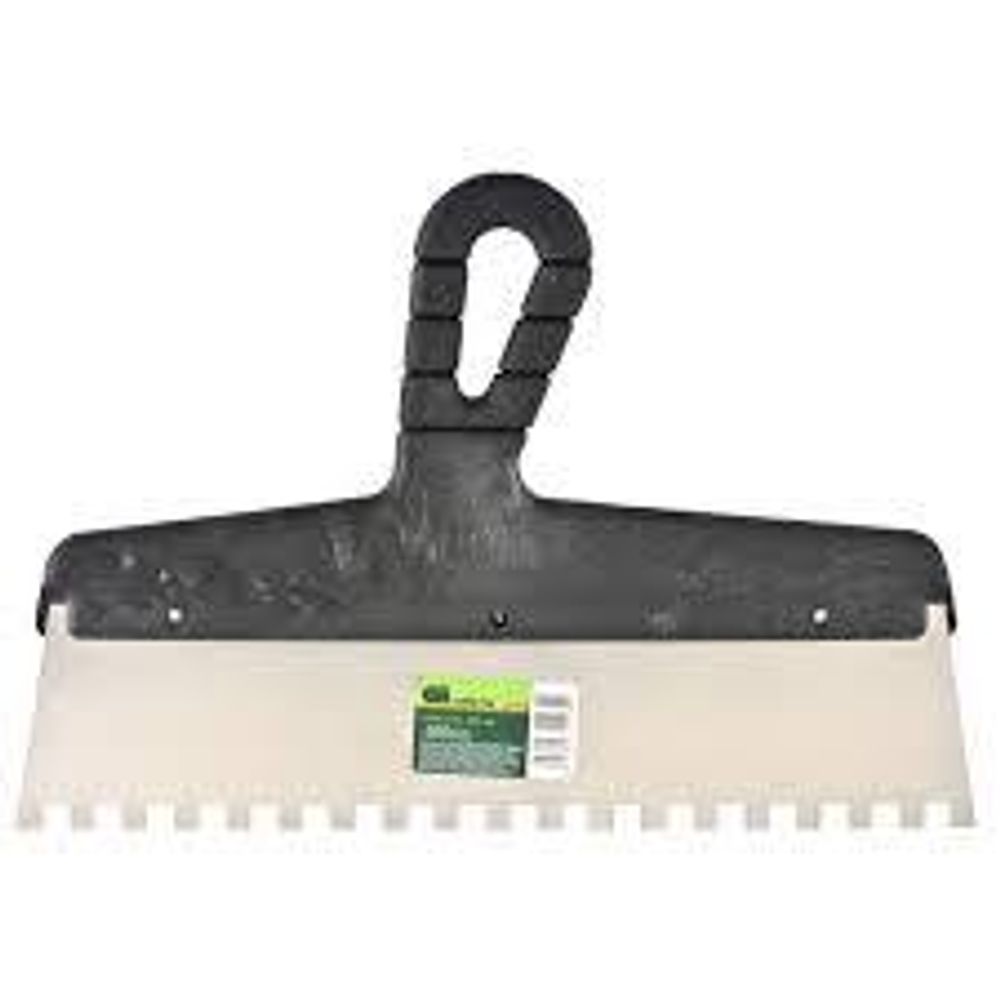 Шпатель зубчатый 300мм зуб 8х8мм, пласт ручка// Сибртех 85476