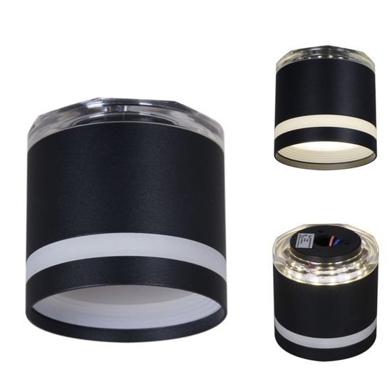 53001-9.5-001LD GX53+LED3W BK светильник точ.