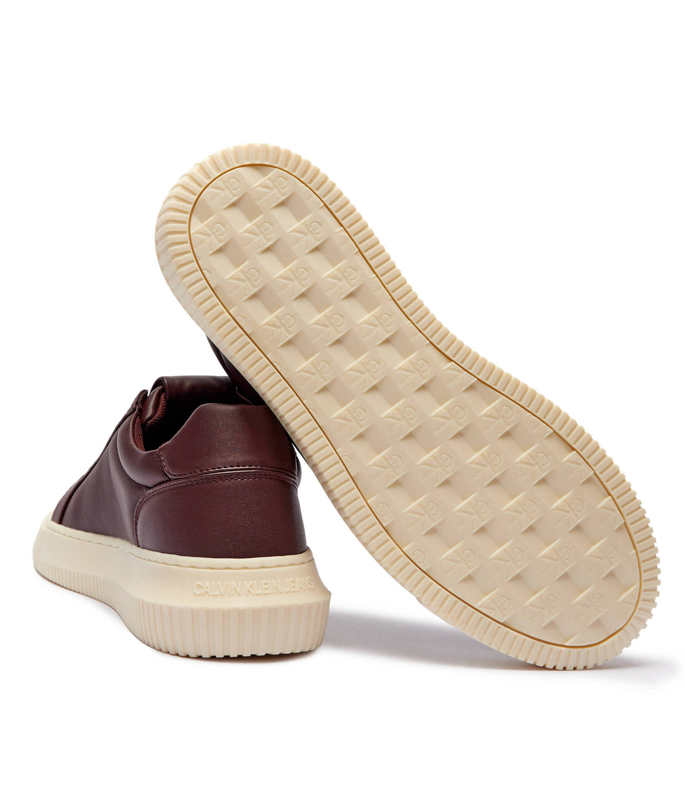 Кожаные кроссовки chunky CALVIN KLEIN JEANS - бордовый(YM0YM01124)
